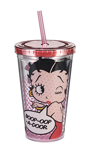 Vandor Betty Boop Acrylic Travel Cup, 18-Ounce, Multicolored