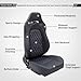 Universal Racing Seats Bucket Seats Reclinable Car Seats Adjustable Sport Seats PU Leather with Sliders 2 pcs (Black, 36.8