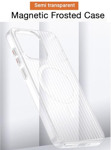 Image of Kapa Wave Magnetic Frosted Grip Back Cover for OnePlus 13S | [MagSafe Compatible] Wireless Charging, Slim, Metal Buttons Matte Finish Back Case (White)