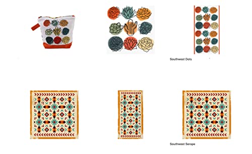 Boston International Ihr 3-Ply Paper Napkins, 20-Count Cocktail Size, Southwest Dots #TOP1