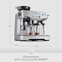 Sage - The Oracle - Kaffeevollautomat mit manuellem und automatischem Milchaufschäumer - Gebürsteter Edelstahl – Ansicht 6