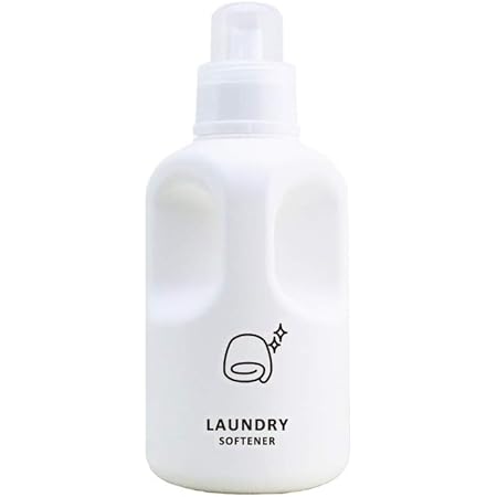 Amazon 白 ラウンド マルチボトル800ml アイコンラベル セット 詰め替えボトル 詰め替え容器 白 ホワイト ボトル 洗剤 洗濯 ランドリー 柔軟剤 ソープ シャンプー用ディスペンサー ホーム キッチン オンライン通販