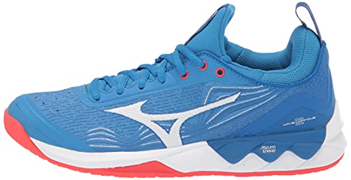Mizuno Womens 2 Wave Luminous Women S Volleyball Shoe 9 0900 , Competition Blue, Us #TOP4
