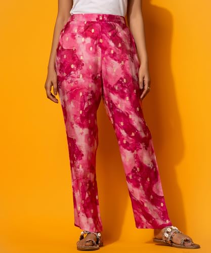 Image of Libas Womens Printed Silk Blend Co ord Set for Women | daily wear | casual wear | office wear