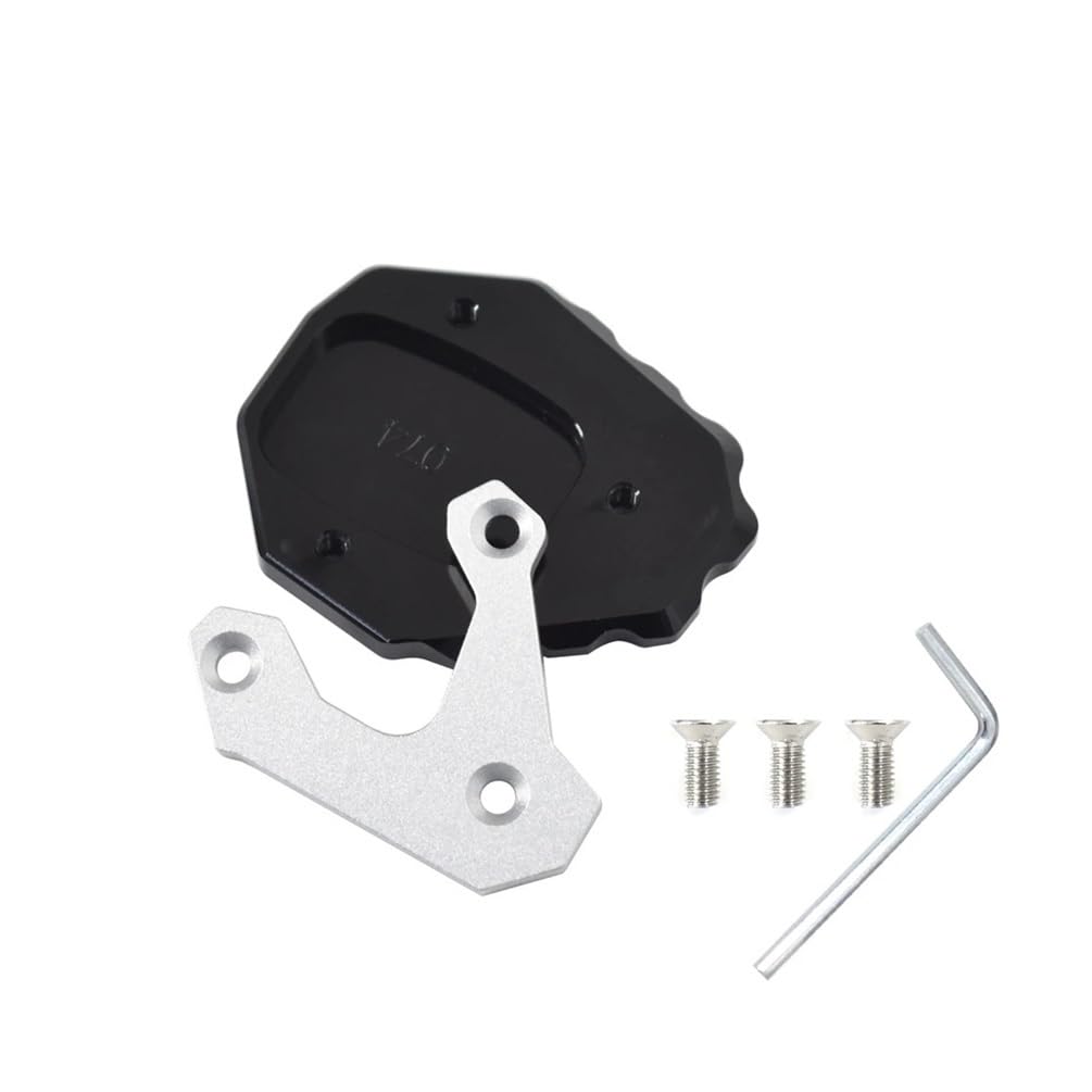 Plaque de protection CB500X extension de béquille alu noir