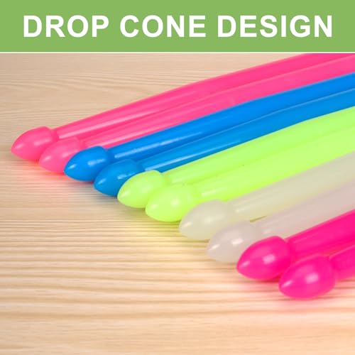 Baquetas luminosas 5A de nailon para batería, fluorescentes para niños y adultos miniatura 3