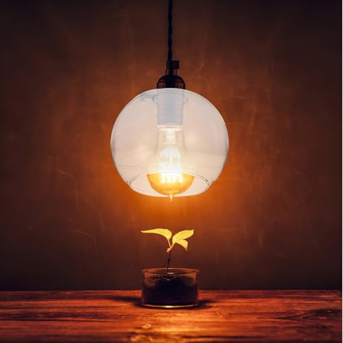 Abat-jour en verre double ouverture E27 pour optimiser la luminosité