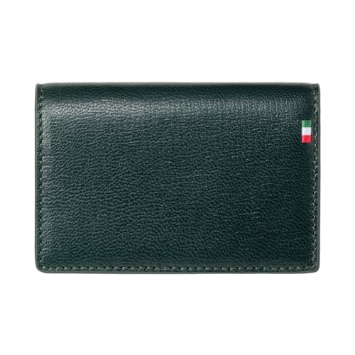 [ミラグロ] Bonaudo社製パルメラートゴートレザー 名刺入れ (名刺れ 名刺 大容量 ゴート レザー 本革 メンズ ユニセックス) CA-PG-544 (グリーン)