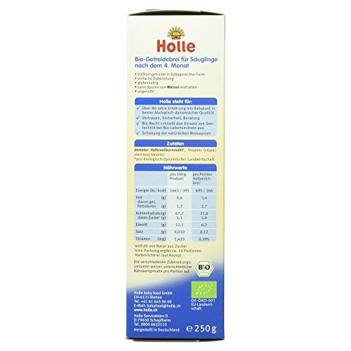 Holle Bio-Babybrei Haferflocken (1 x 250 g)