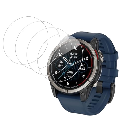 �y4���Z�b�g�z �K�[�~��(GARMIN) quatix 7 Pro �p �t�B���� �ی�t�B���� �yNOUKAJU�z �ی�t�B���� TPU���f�� ���h�~ �����ߗ� �w��h�~ �����ȒP �ɔ� �������� �t�B���� �N���A (�񋭉��K���X�j