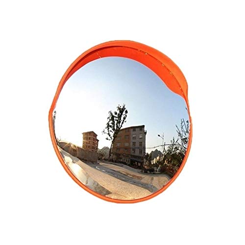 L.TSN Espejo de tráfico Lateral de Carretera, Lente Gran Angular de plástico de 80 cm Durable Fácil de Instalar Espejo Convexo Espejo de Punto Ciego de Garaje Familiar (Tamaño: 80 cm)