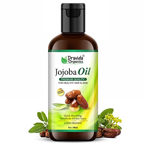 Image of 100% Pure Jojoba Oil for Hair & Skin Care | Cold Pressed Natural Moisturizing Oil for Dry Skin, Hair Growth & Face Care | Non-Sticky Multipurpose Carrier Oil for Men & Women