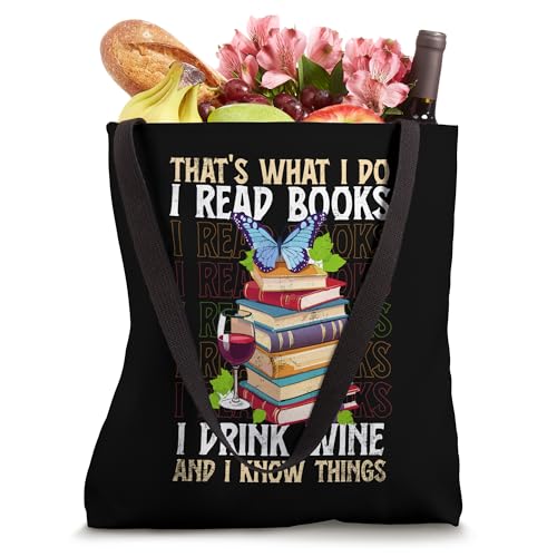 Bolso Tote That's What I Do Lectura y Vino miniatura 4