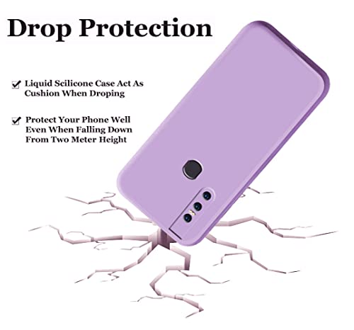 Image of A rtistque Back Cover Case for Vivo V15 with Camera Protection | Shockproof TPU | Stylish Protective Design | Slim Fit | Ultra Matte | Vivo V15 Back Cover - Purple
