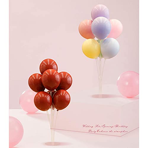 image for Umikk 7 Sets Balloon Stand Holder for Table Reusable Clear Balloon Cen