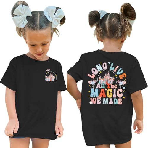 Image of GLIGLITTR Girl Magical Shirt Magic Kingdom Shirt Long Live All The Magic We Made Tshirt Holiday Castle Family Vacation Outfit