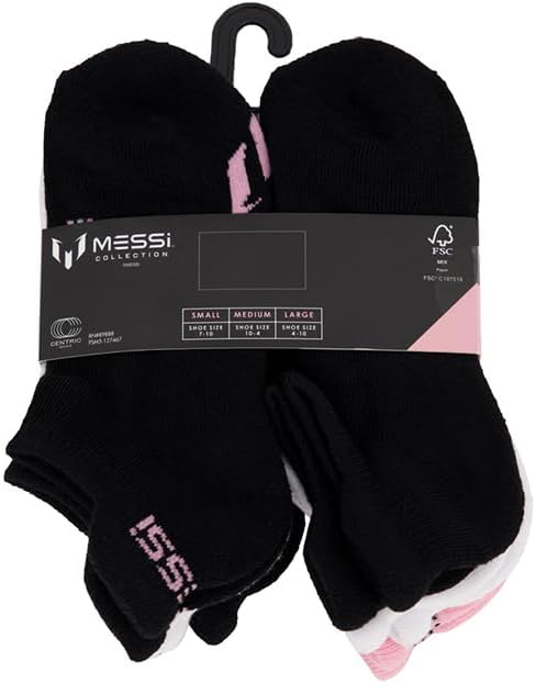 Messi Boys Lifestyle No-Show Socks, 6-Pack, Soft & Stretchy, Comfortable - Image 6