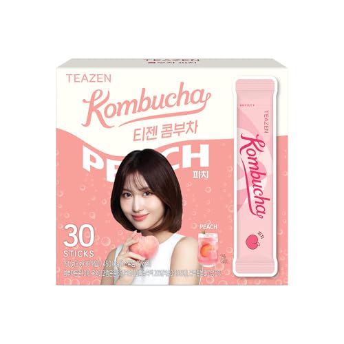 �yTEAZEN�z�e�B�[�[�� �R���u�`�� 150g (5g×30����) �s�[�` TEAZEN Kombucha 150g (5g×30pieces) Peach