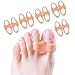 Povihome 10 Pack Toe Separator Bunion Corrector for Men & Women to Correct Big Toe Hallux, Relief Pain, Day and Night Use