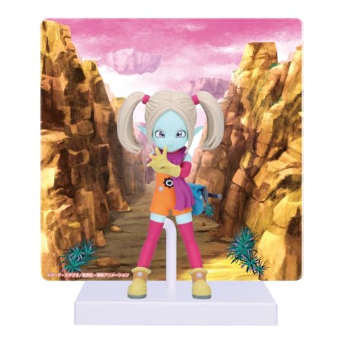 Banpresto Figurine d'action Panzy Dragon Ball Daima - avec Panneau 13 cm - Multicolore BP28827P - Figurine Ă Collectionner - Optimal pour Les Fans d'Anime