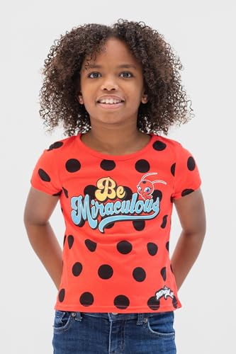 Miraculous Ladybug Cat Noir Rena Rouge Girls 2 Pack T-Shirts Toddler to Big Kid4