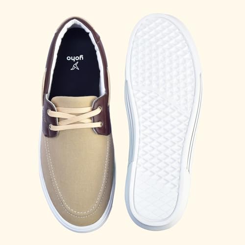 Image of YOHO Sailor Men's Versatile Stylish Breathable Canvas Boat Shoe