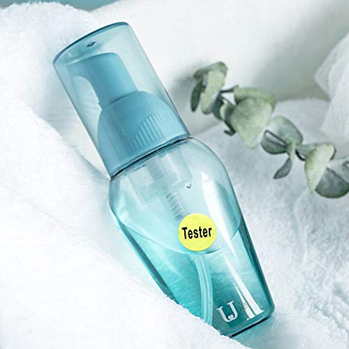 Hylabelest Kosmetiktester-Aufkleber, rund, goldfarben, metallisch, 20 mm, insgesamt 500 Klebeetiketten pro Rolle (Gold)