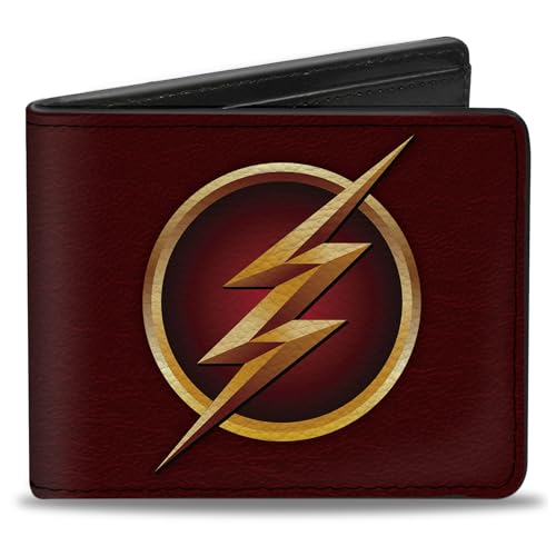 Image of Buckle-Down Men's Buckle-down Pu Bifold Bi Fold Wallet, Maroon, 4.0 x 3.5 US