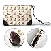 Small Clutch Purses for Women - Fashion Cool Golden Retriever Print Leather Wristlet Wallets with Wrist Strap