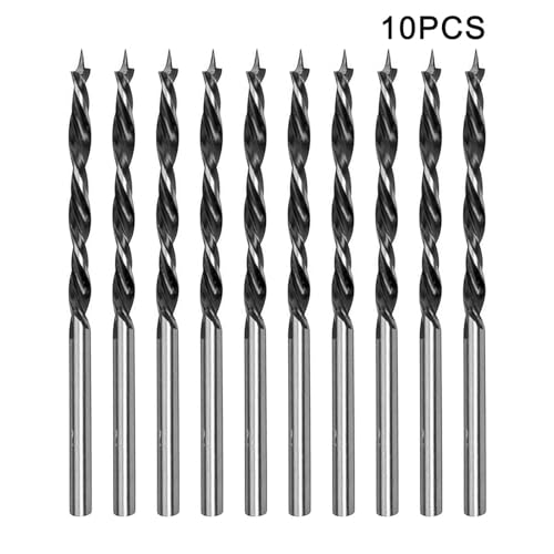 10 Pcs 3mm Wood Drill Bits Set - High Carbon Steel 3mm Drill Bit Wood - Brad Point Drill-Bits for Clean Woodworking 7 10 Pcs 3mm Wood Drill Bits Set - High Carbon Steel 3mm Drill Bit Wood - Brad Point Drill-Bits for Clean Woodworking - Image 7