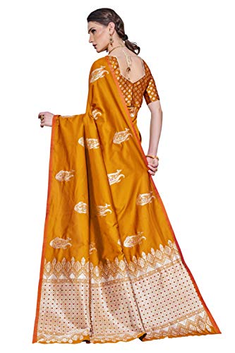 Image of Glory Sarees Women's Banarasi Silk Saree with Blouse Piece (GS Kara143 Parent)