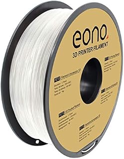 Amazon Brand - Eono 3D Printer Filament PETG Filament 1.75 mm White PETG Filament 1kg for 3D Printer & 3D Pen.