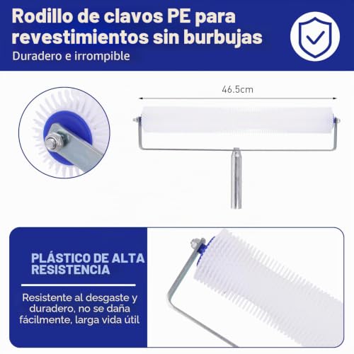 Juego de herramientas de cemento autonivelantes y rodillo para suelo epoxi 6