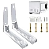 mongtsamz Soporte Microondas Pared,Soporte Microondas Plegable,Estanteria...