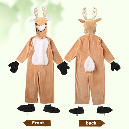 Costume de renne de Noël pour enfants de 3 à 13 ans - 6