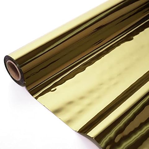 TCDesignerProducts Gold Shiny Metallic PVC Roll, 47 Inches x 100 Feet, Wedding Decorations Cover