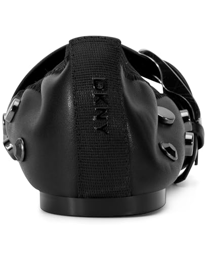 DKNY Women's Davey Studded Ballet Flat with Belt Detail Mule3