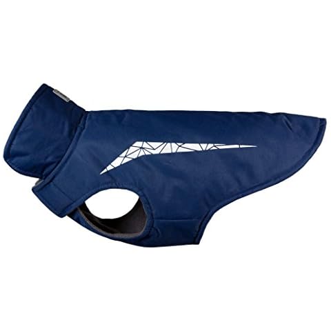 RC Pet Products Cascade Jacket Fleece Lined Water Resistant Dog Coat, Size 8Long, Estate Blue Cover