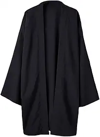 Casaco masculino japonês quimono top casaco longo cardigã Yukata solto retrô vintage outwear preto