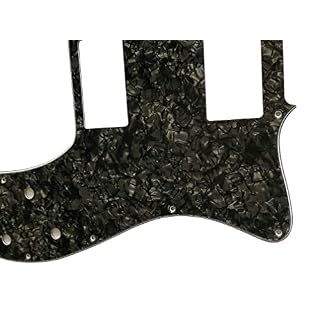 Pickguard personnalisé pour Fender Squier Telecaster Deluxe PAF Style (4 plis noir perle) – Image 3