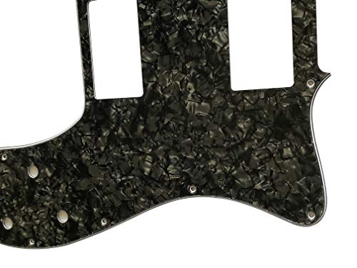 Pickguard personnalisé pour Fender Squier Telecaster Deluxe PAF Style (4 plis noir perle) - Les Beatles, Paul McCartney, John Lennon, RIngo Starr, George Harrison Pickguard personnalisé pour Fender Squier Telecaster Deluxe PAF Style (4 plis noir perle) – Image 4