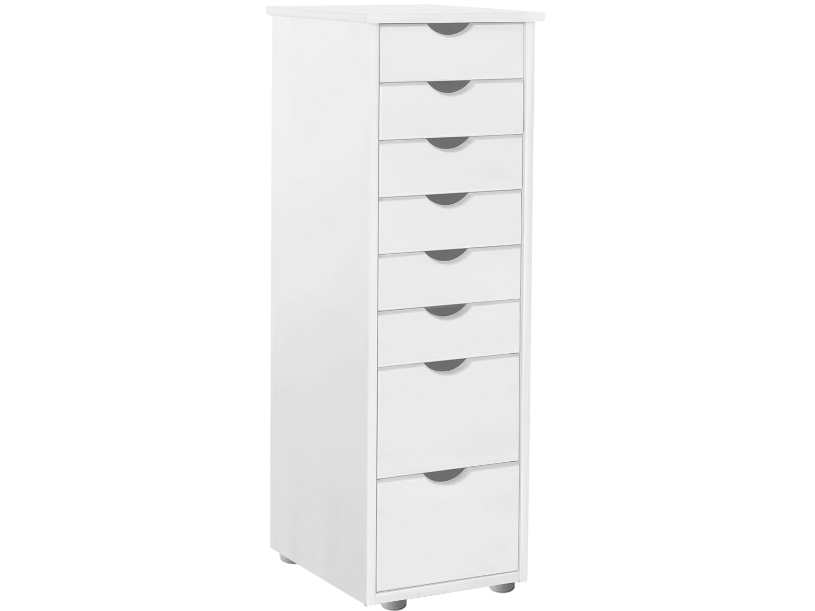 Loft24 Gava 8 Drawer Chest of Drawers - White - Wood