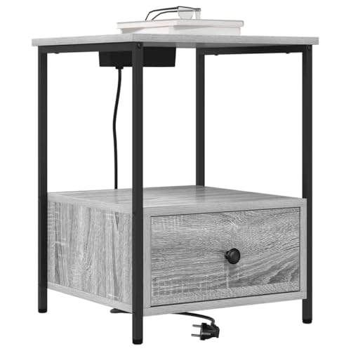 Table de chevet avec station de charge intégrée pour chambre - 4