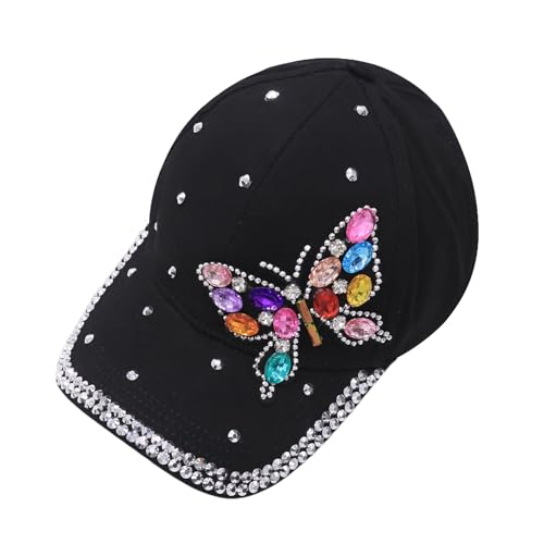 Gorra deportiva de mujer con mariposa y strass miniatura 7