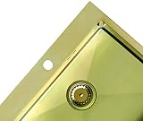 Zlewozmywak Kuchenny Stalowy Jednokomorowy BERG GOLD10 BOC ZŁOTY 550 x 480 mm 1,2 mm z powłoką PVD