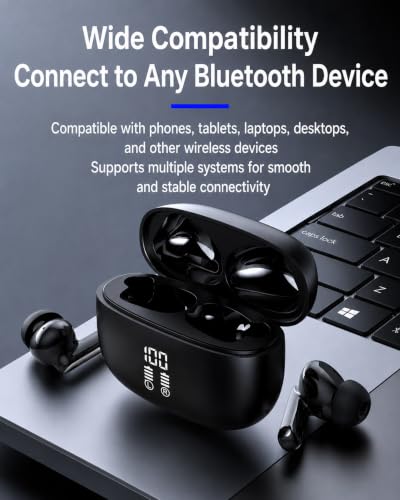 Cyberix Noise Cancelling Wireless Earbuds, 45dB ANC, 6-Mic ENC Calls - image 3