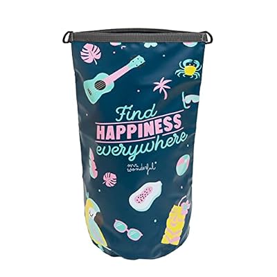 Mr. Wonderful Borsa stagna-Find Happiness Everywhere, Unisex-Adulto, Multicolore, estandar