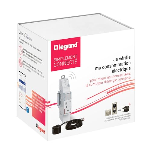 Medidor de energía monofásico Legrand 199118 conectado de 80 A con embalaje BTC 3