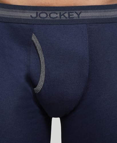 Image of Jockey 1017 Men's Super Combed Cotton Rib Solid Boxer Brief with Stay Fresh Properties