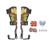 【Matériau】: Fabriqué à partir d'une plaque d'acier et d'un tissu en nylon, cet ensemble de pointes d' d'arbres garantit une expérience d' d'arbres plus sûre et plus robuste